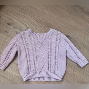 Carter's Soft Pink Cable Knit Sweater